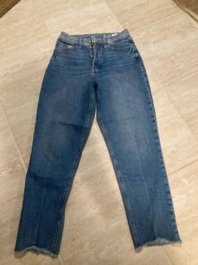 Old Navy Blue Women's Straight-Leg Jeans